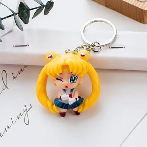 Mini Sailor Moon Keychain Anime Action Figure new